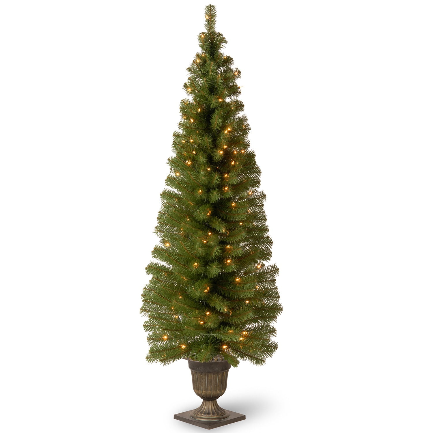 6 ft. Montclair Spruce Entrance Tree with Clear Lights Entrance Tree With Lights