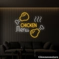 thumbnail image 2 of Glowneon Chicken Menu Neon Sign, Chicken Menu Led Light, Fast Food Decor, Fried Chicken Sign, 2 of 5