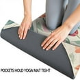 thumbnail image 3 of Pioneer Flower Floral Print Pattern Hot Yoga Mat Towel Non Slip for Hot Yoga - Quick-Drying Yoga Mat Cover with 4 Corner Pockets with Travel Bag - Hot Yoga Towel Non Slip 74"x26", 3 of 6
