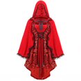 thumbnail image 1 of Disfraces de Halloween para mujer, moda retro, gótico, vestido de encaje, capa, minivestido de malla, conjuntos de disfraz de Halloween para mujer, 1 of 5