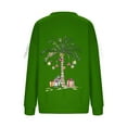 thumbnail image 4 of LEBONYARD Women's New Christmas Style Christmas Printing Round Neck Pullover Long Sleeve Comfortable Colourful Christmas Top, 4 of 5