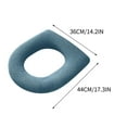 thumbnail image 3 of Btomtd Toilet Seat Covers,Toilet Seat Cushion Thickened Toilet Cover Knitted Toilet Seat Cushion Washable Household Toilet Cover Winter Warm Toilet Seat Cover Mat, 3 of 3
