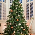 thumbnail image 4 of 98.4 Feet Christmas Tree Beads Garland Decoration, NOGIS Artificial Plastic Reflective Pearls Strands String Chain Beaded Roll (Green), 4 of 7