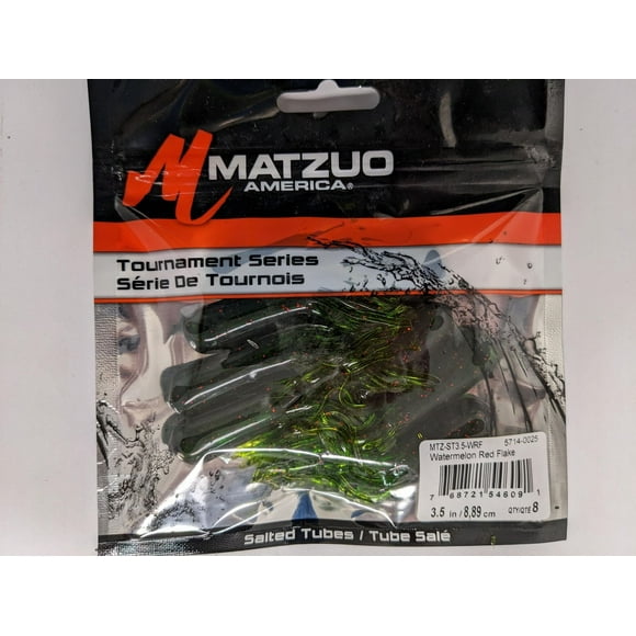 Matzuo MTZ-ST3.5-WRF Flocon de pastèque rouge dans un tube salé 3.5" paquet de 8 Flocon de pastèque rouge dans