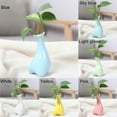 thumbnail image 4 of Ceramic Mini Flower Pot Vase Containers Candy Color Vase For Wedding Home Decor Ornaments Desktop Hydroponic Container 6 Colors Light Green Blue Yellow Teal Pink White, 4 of 8