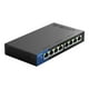 Linksys SE3008 - Switch - unmanaged - 8 x 10/100/1000 - desktop, wall-mountable - image 2 of 2