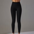thumbnail image 2 of Riecok Scrunch Butt Leggings Plus Size Stretchy High Waisted Pants Waist Shaping Fall Leggings Workout Yoga Pants, 2 of 5