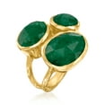 thumbnail image 6 of Ross-Simons 12.90 ct. t.w. Emerald Ring in 18kt Gold Over Sterling, Women's, Adult, 6 of 6