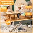 thumbnail image 3 of Blingluck Wooden Sensory Table with Flip-Adjustable Desktop, Storage Bins, for Toddlers 1-3, 3 of 9