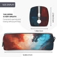thumbnail image 3 of Honeii Red And Blue Sky Dragon Pattern Pencil Case, Pencil Pouch, Pencil Case Small, Pencil Pouch Aesthetic, PVC Pencil Pouch, Pencil Bag, Makeup Pouch, 3 of 7