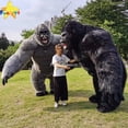 thumbnail image 2 of Funtoys Ape disfraz de mascota gorila inflable 2,6 m King Kong personalizado Anime Cosplay mascota tema vestido de lujo carnaval MOQ 1, 2 of 4