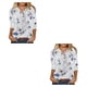 thumbnail image 4 of Blusa informal de manga corta para mujer sweethay con botones estampados, 4 of 6