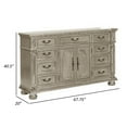 thumbnail image 5 of Benjara Lumi 68 Inch Dresser, 9 Drawers, 1 Cabinet, Platinum Gold Wood Finish, 5 of 6