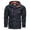 Dark Blue, variant on Fesfesfes Men's Fleece Jackets Fall And Winter Hoodie Jacket Casual Windproof Outerwear Hooded Coat Plus Size Jackets for Mens On Sale