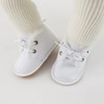 thumbnail image 4 of Baby Warm Booties Newborn Boy Girl Boots Cozy Fur Shoes Lace Up Toddler Booties First Walker Winter Crib Boots, 4 of 6