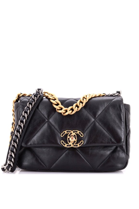 Pre-Owned 19 Flap Bag Quilted Leather Medium By Rebag