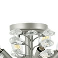 thumbnail image 2 of JONATHAN Y Elisana 26" 4-Light Contemporary Bohemian Iron/Acrylic LED Semi Flush Mount, Silver Gray/Clear, JYL9550A, 2 of 9