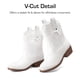 thumbnail image 3 of Botas de Vaquera Blancas para Niñas DREAM PAIRS KKUMMB2509, 3 of 6