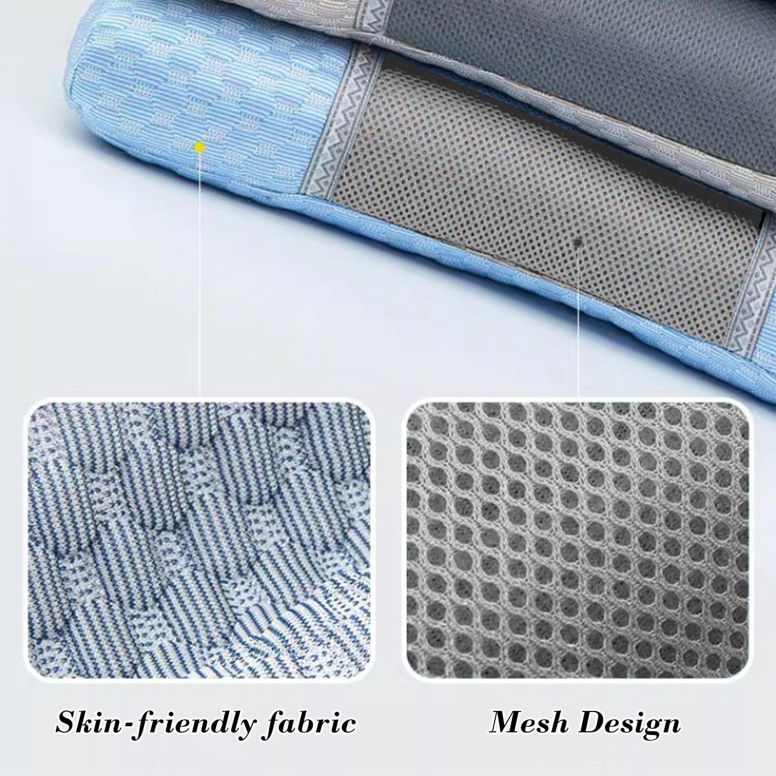 Byujiro Cervical Neck Pillow for Neck and Lumbar Support Memory Bolster Pillow Comfort for Bed for Side Sleepers Back Sleeper