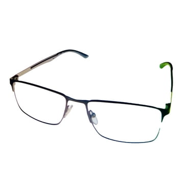 Fila Mens Gunmetal Rectangle Metal Eyewear Frame VF9986. 627. 54mm