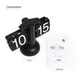 thumbnail image 5 of Vintage Page Clock Automatic Page Turning for Time Clocks Decor for Home Bedroom Office Desktop Decoration P15F (White), 5 of 7