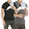 thumbnail image 3 of [2-PACK] SCHUHLAND Kangaroo Dad Shirt - Multi-functional Baby Carrier T-Shirt, Hands-Free Bonding Pouch Top for New Dads, Breathable Casual Men's Tee, 3 of 7