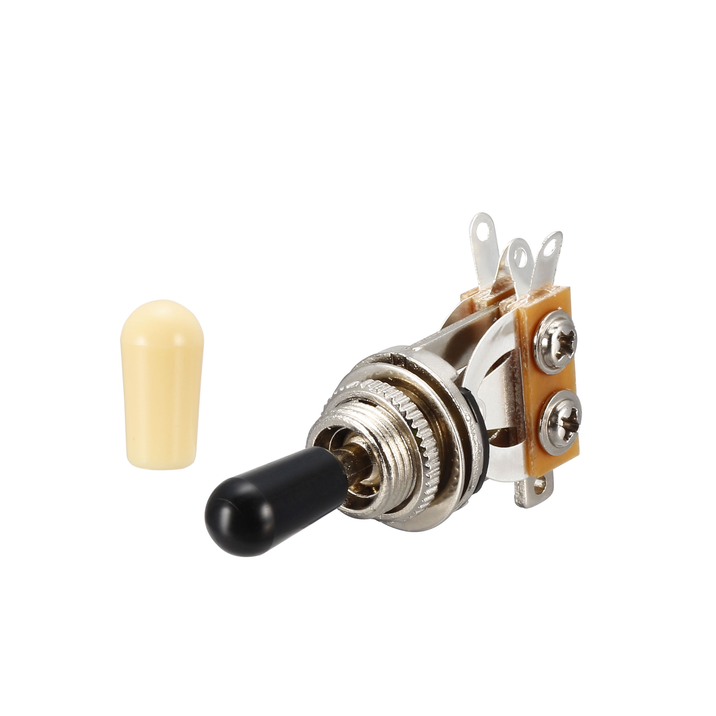 Black Futheda 2PCS Guitar 3 Way Toggle Switch Pickup Selector Short Straight Switch Electric Guitar Parts with Black Tip Knob Compatible with Gibson Les Paul Electric Guitar Black Futheda 2PCS Guitar 3 Way Toggle Switch Pickup Selector Short Straight Switch Electric Guitar Parts with Black Tip Knob Compatible with Gibson Les Paul Electric Guitar