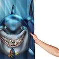 thumbnail image 4 of Finding Nemo Shower Curtain, Lovely Cartoon Shower Curtains Set for Kids Boys Girls College Dorm Bathroom, Waterproof Restroom Bathtub Decor Accessories with 12 Hooks 72X72 Inch Plastic, 4 of 8