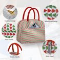 thumbnail image 5 of acdanc Lunch Bag Lunch Box for Women Men Reusable Insulated Lunch Tote Bag,Leakproof Thermal Cooler Sack Food Handbags Case High Capacity forTravel Work School Picnic- Red Flowers, 5 of 7