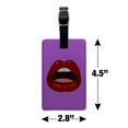 thumbnail image 5 of Seductive Luscious Open Mouth Lips Rectangle Leather Luggage Card Suitcase Carry-On ID Tag, 5 of 5
