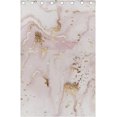thumbnail image 4 of Coolnut Rose Gold Abstract Marble Blackout Curtain for Bedroom, 2 Panels Thermal Insulated Blackout Drapes Long Darkening Curtains with Grommets,55"x 72", 4 of 5