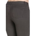 thumbnail image 5 of 4 Way Stretchy Ponte Knit Capri Skinny Jeans (Charcoal), 5 of 7