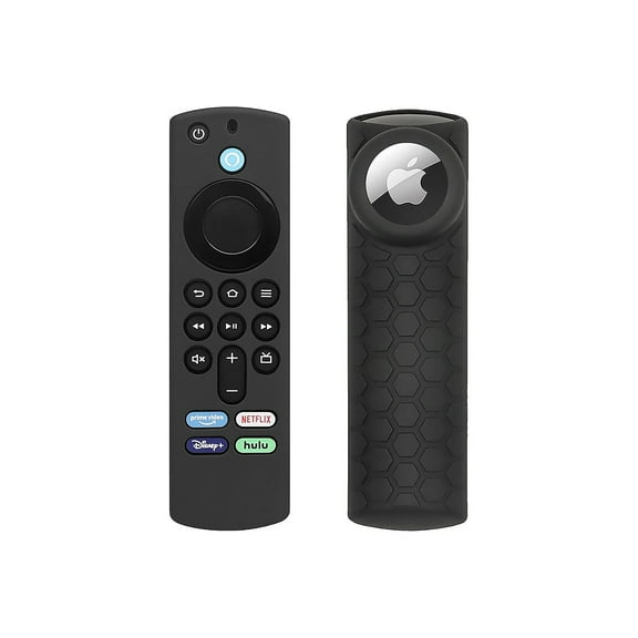SaharaCase Amazon Fire TV Stick 4K (3rd Gen) Remote Silicone Case for Apple AirTag Black (AT00039)