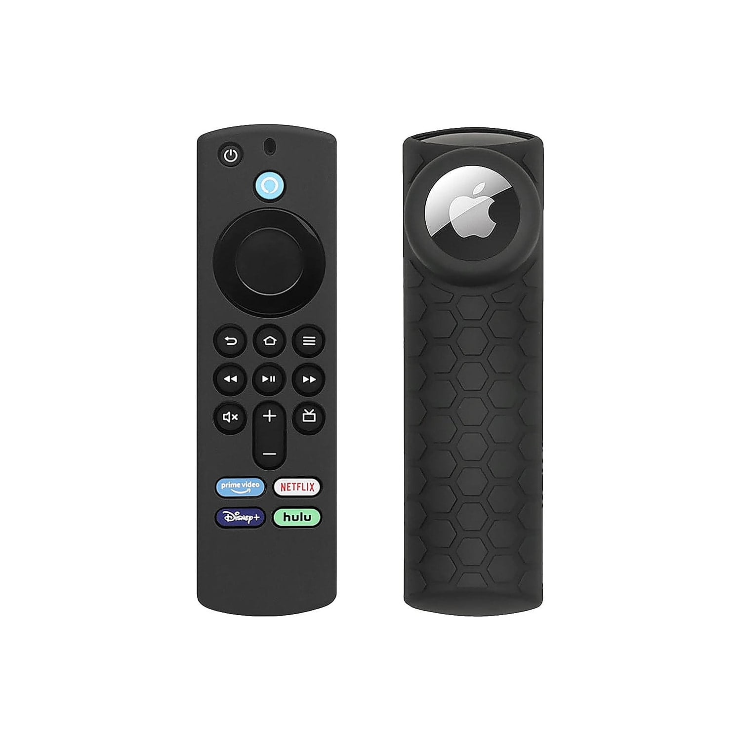 SaharaCase Amazon Fire TV Stick 4K (3rd Gen) Remote Silicone Case for Apple AirTag Black (AT00039)