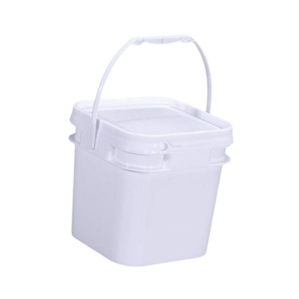 Pintar el agua de la cubeta de agua puede organizador portátil de bañera contenedor de cubo de almacenamiento de alimentos para proyectos de manejo de 3.5L