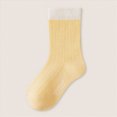 thumbnail image 2 of Baby Toddler Socks Cotton Crew Socks For Boys Girls Color-blocked Socks Infants First Walking Socks 0-12 Months 1T 2T 3T 4T 5T Kids, 2 of 7