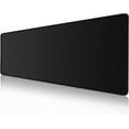 thumbnail image 1 of Desk Pad Protector,Mouse Pad with Non-Slip Rubber Base,Textured & Waterproof Mousepad with Stitched Edges,Large Desk mats for Computers,Laptop,Gaming,Office & Home,31.5 x 11.8 in,Black, 1 of 5