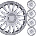 thumbnail image 4 of 15" Set of 4 Wheel Covers Snap on Hubcaps Full Hub Caps Fit R15 Tire & Steel Rim (4 Pack)-Lacquer, 4 of 12