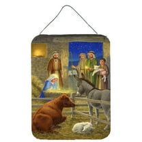 Nativity Scene Wall or Door Hanging Prints