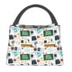 thumbnail image 1 of Fotbe Back To School A Bolsa Térmica Portátil con Estampado, Bolsa de Entrega de Alimentos Aislada, Bolsa Reutilizable de Gran Capacidad para Comidas y Supermercado, 1 of 6