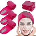 thumbnail image 1 of Banda para el cabello de 4 piezas para maquillaje, banda protectora para el cabello ajustable con velcro, 1 of 5