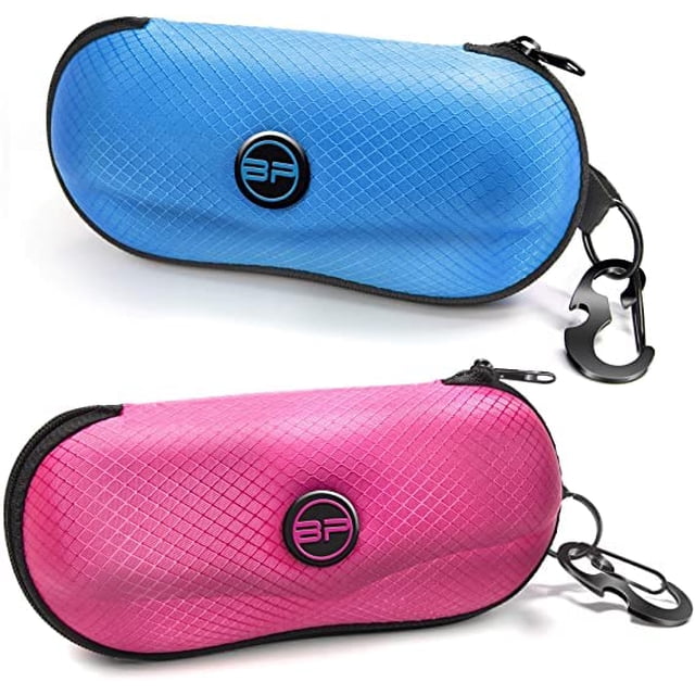 Estuche para Gafas BLUPOND Semi Rígido con Carcasa EVA Rosa y Azul