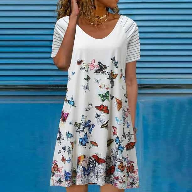 Knee length casual online dresses with sleeves