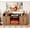 With Fireplace, variant on 59 Inch Fireplace TV Stand with 23'' Electric Fireplace, Mid Century Modern Fluted Entertainment Center for TVs up to 65", TV Console with Storage for Living Room, Bedroom (Walnut,With Fireplace)