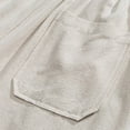 thumbnail image 4 of CONZONE Mens Baggy Linen Capri Pants Wide Leg Pants for Men Trendy Elastic Waist Solid Soft Casual Joggers Pant With Pockets, 4 of 9