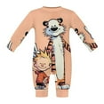 thumbnail image 5 of Calvin And Hobbes Baby Romper Toddler Long Sleeve Bodysuit Soft Skin-Friendly Jumpsuit Outfit with Snap Crotch 12-18M, 5 of 8