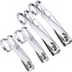 thumbnail image 1 of 4-Pack EZ Grip Nail Scissors Toenail Scissors Stainless Steel Edge Nail Scissors Set, Large & Small, 1 of 5