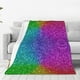 thumbnail image 1 of Balery Colorful Glitter Manta de Felpa Suave y Acogedora – Cobija de Franela Aterciopelada para Cama, Lavable y Cálida para Sofá, Mascotas, Transpirable-50"x40", 1 of 7