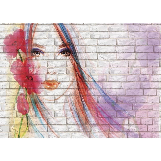 Diamond (DB6327) Pintura de arte callejero DIY Kiting Imagen cuadrada (B271 Girl) 50x70cm Hugtrwg Para estrenar