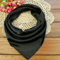 thumbnail image 2 of Bufanda envolvente de color liso para mujer, accesorio de moda (negro), 2 of 3